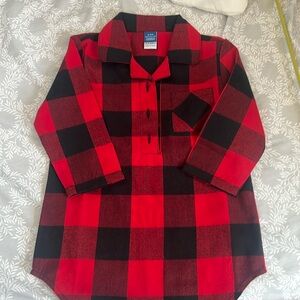 NWOT Old Navy Red Buffalo Check Flannel Size 12-18M